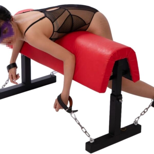 BDSM paklausības sols seksa mēbelēm pāriem krēsla regulēšana jāšanai ar ādas roku un potīšu aprocēm no oglekļa tērauda