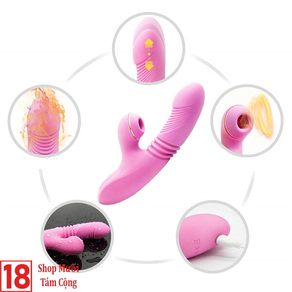 Teleskopiskais vibrators sievietēm, klitora stimulators