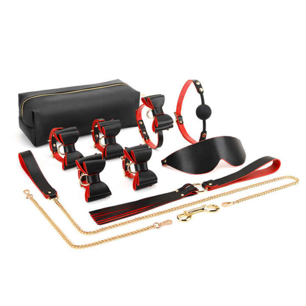 Īstas ādas BDSM verdzības komplekts