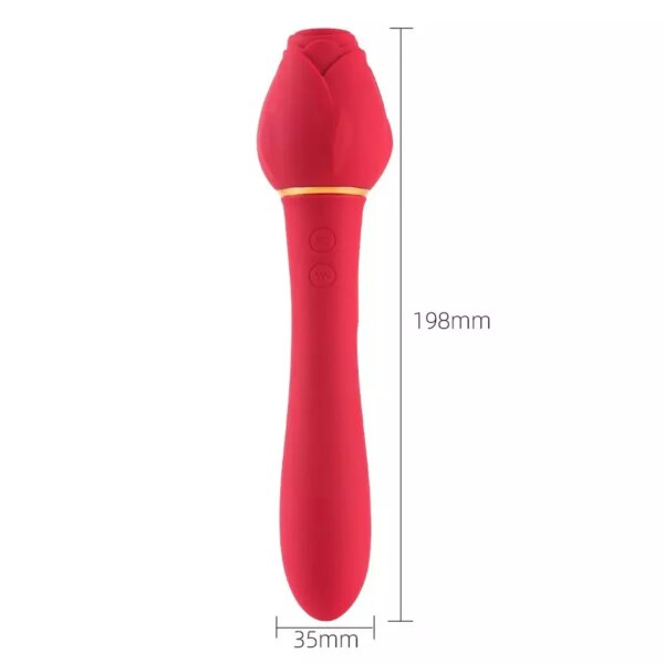 Silikona rožu vibrators