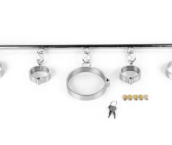 Metāla sasaistes komplekts, izkliedētāja stieņa ierobežošanas sistēma ar rokām un kaklu, kas izgatavota no nerūsējošā tērauda, ​​ierobežošanas sistēma