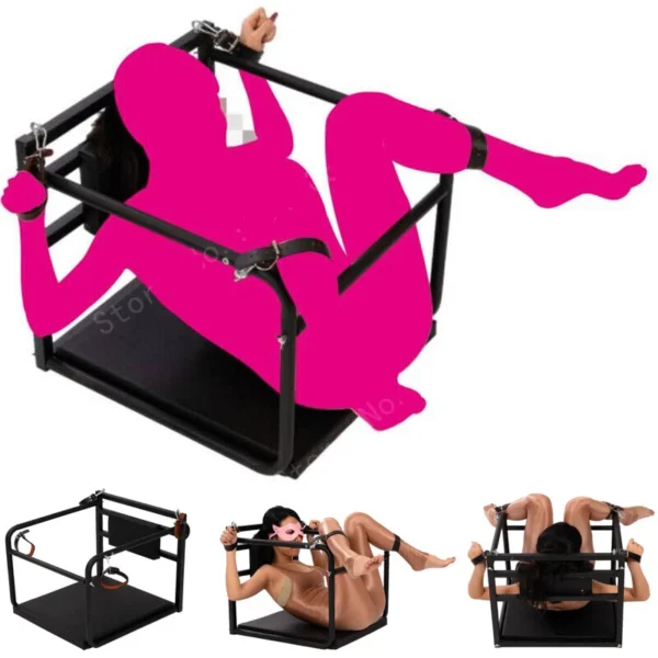 Daudzfunkcionāls BDSM verdzības komplekts apmācības mīlestības krēsla mēbeles teleskopiskas seksa rotaļlietas