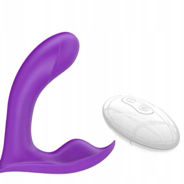 Valkājams vibrators un klitora stimulators ar tālvadības pulti